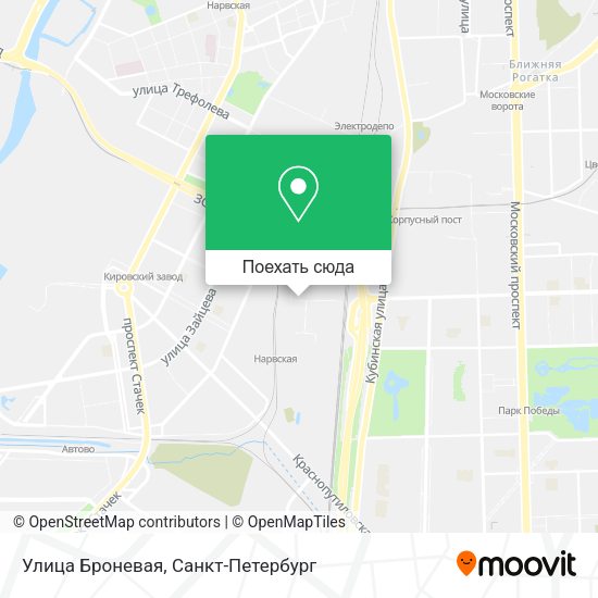 Карта Улица Броневая