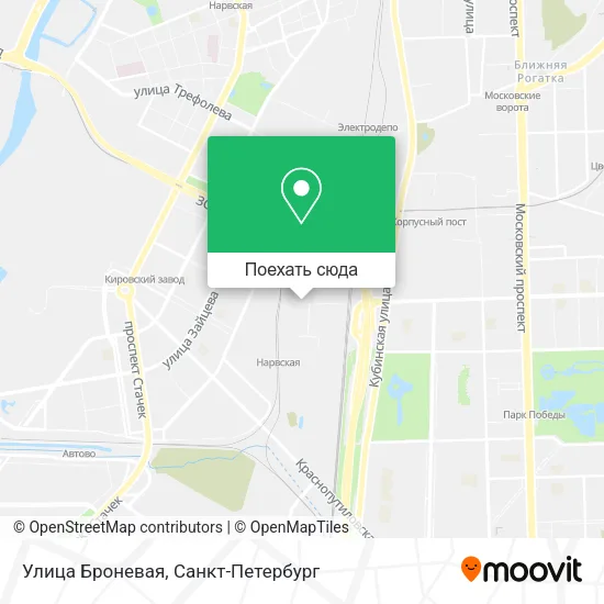 Карта Улица Броневая
