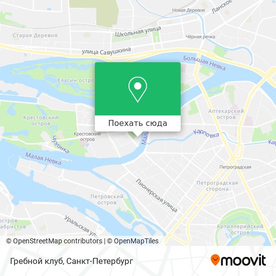 Карта Гребной клуб