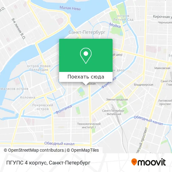 Карта ПГУПС 4 корпус