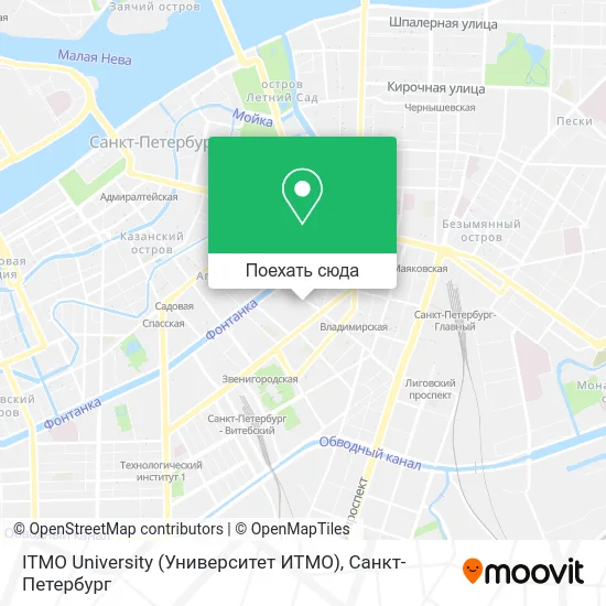 Карта ITMO University (Университет ИТМО)