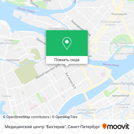 Карта Медицинский центр "Бехтерев"