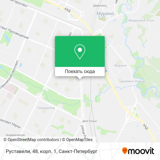 Карта Руставели, 48, корп. 1