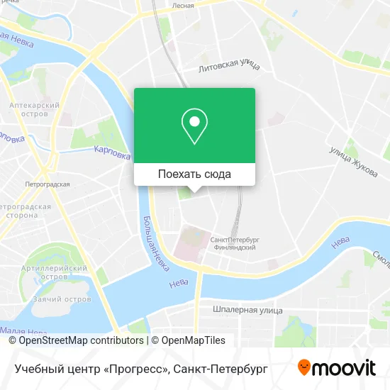 Карта Учебный центр «Прогресс»