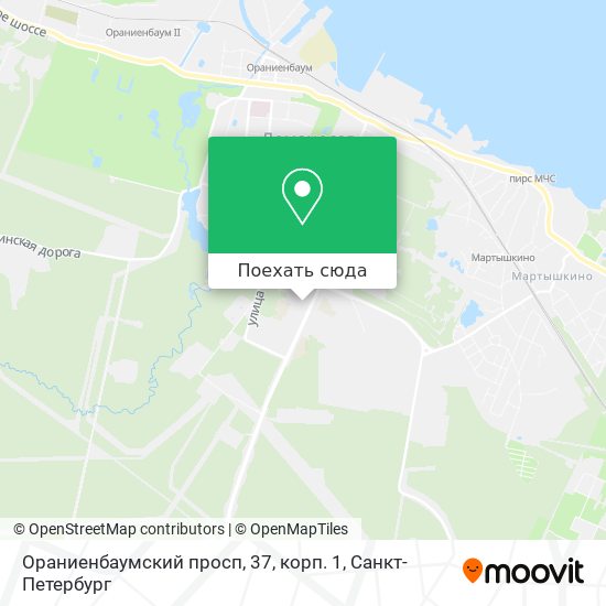 Карта Ораниенбаумский просп, 37, корп. 1