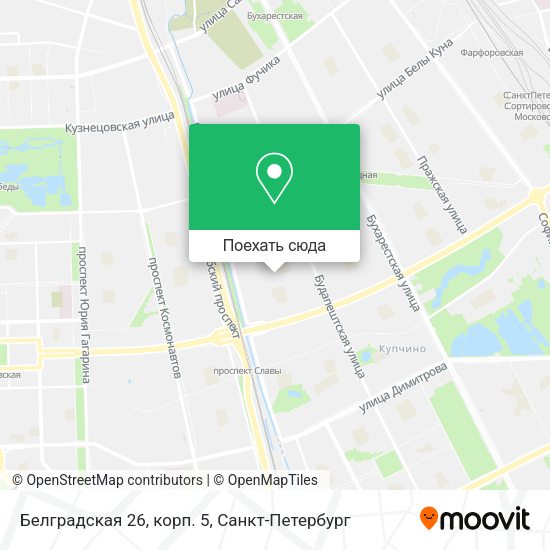 Карта Белградская 26,  корп. 5