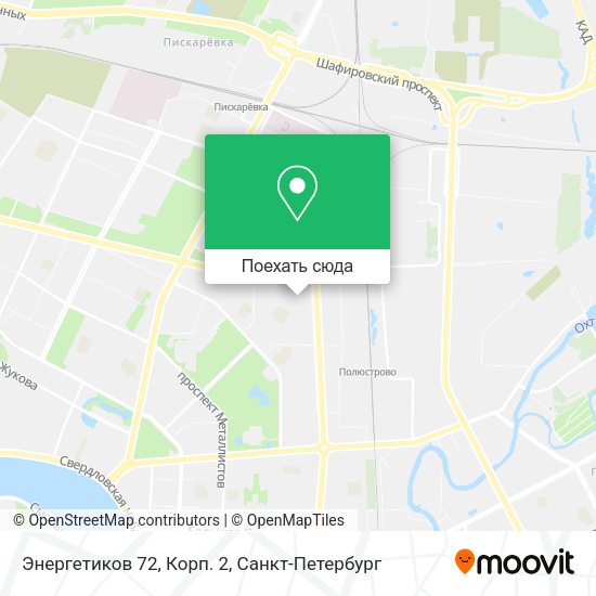 Карта Энергетиков 72, Корп. 2