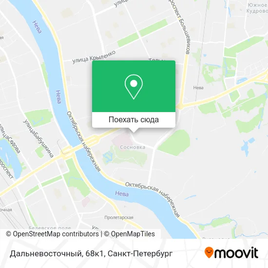 Карта Дальневосточный, 68к1