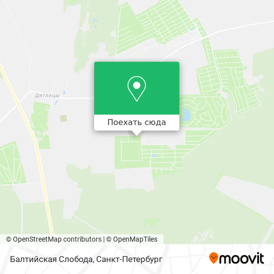 Карта Балтийская Слобода