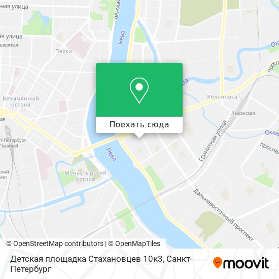 Карта Детская площадка Стахановцев 10к3