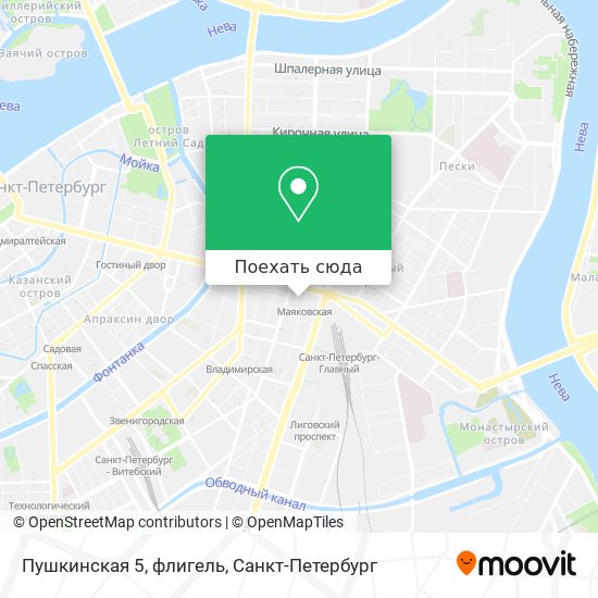 Карта Пушкинская 5, флигель