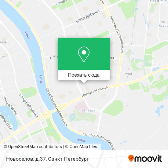 Карта Новоселов, д.37