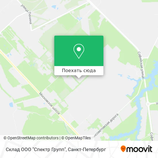 Карта Склад ООО "Спектр Групп"