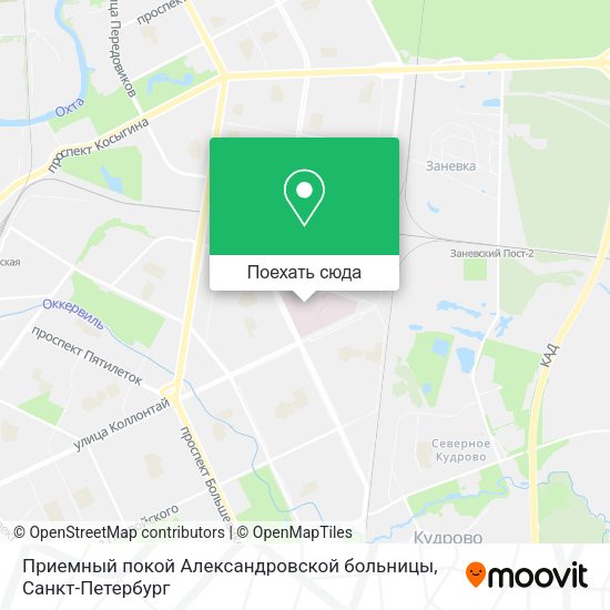 Карта Приемный покой Александровской больницы