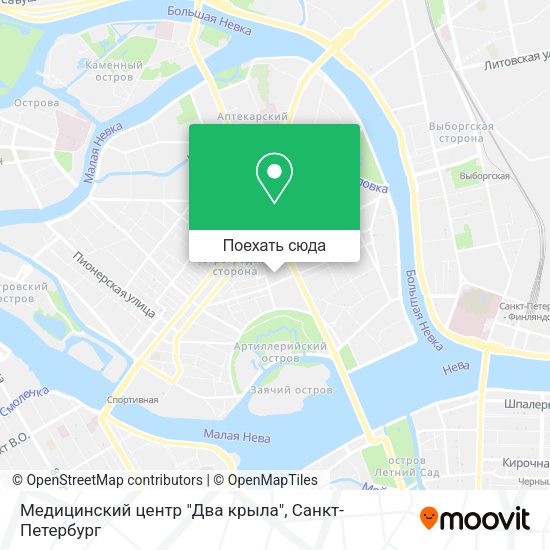 Карта Медицинский центр "Два крыла"