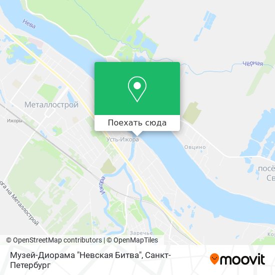 Карта Музей-Диорама "Невская Битва"