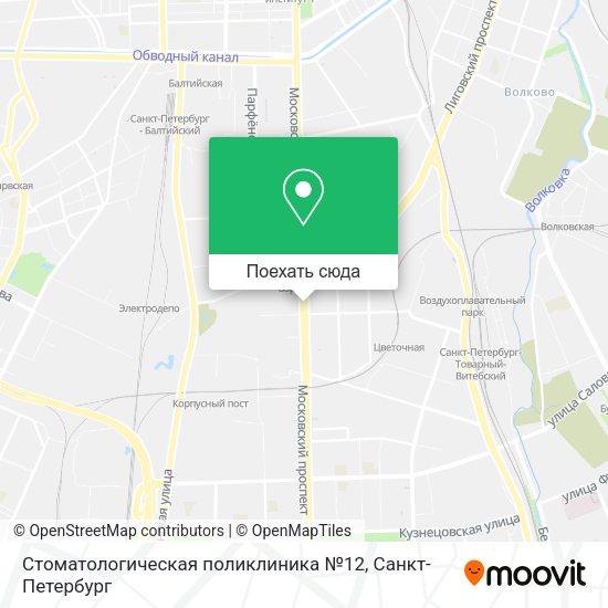 Карта Стоматологическая поликлиника №12