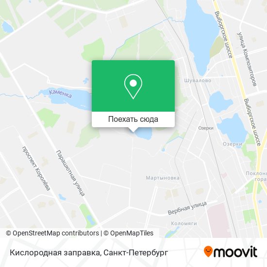 Карта Кислородная заправка