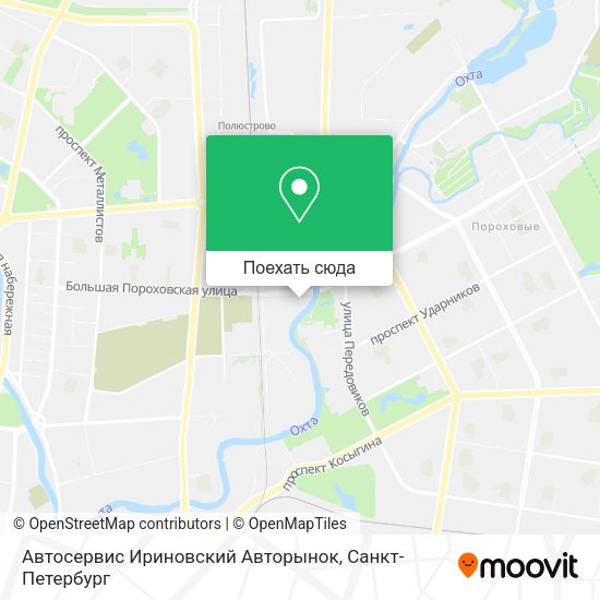 Карта Автосервис Ириновский Авторынок