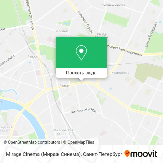 Карта Mirage Cinema (Мираж Синема)