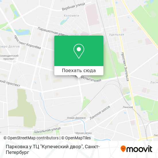 Карта Парковка у ТЦ "Купеческий двор"
