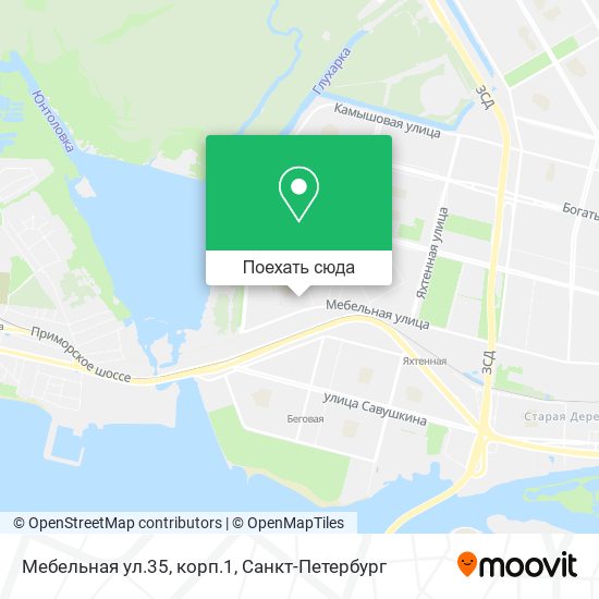 Карта Мебельная ул.35, корп.1