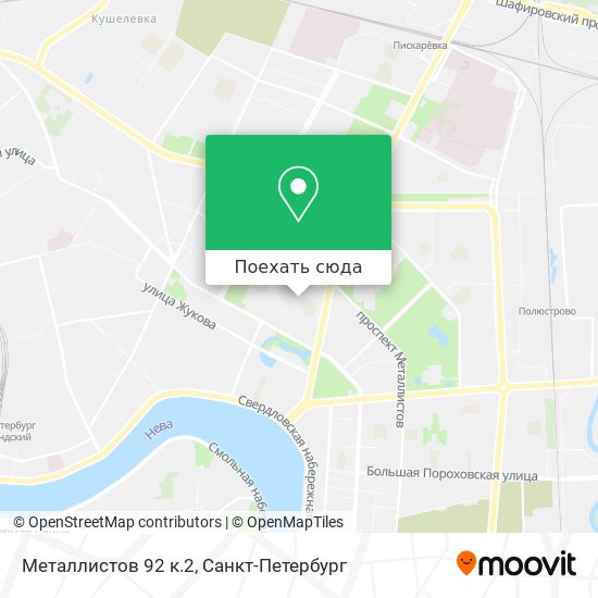 Карта Металлистов 92 к.2
