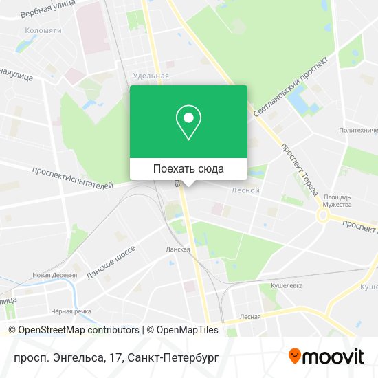 Карта просп. Энгельса, 17