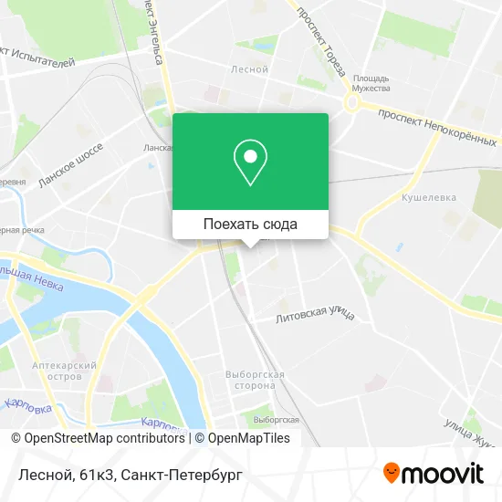 Карта Лесной, 61к3