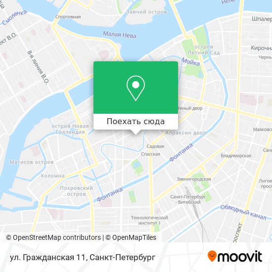 Карта ул. Гражданская 11