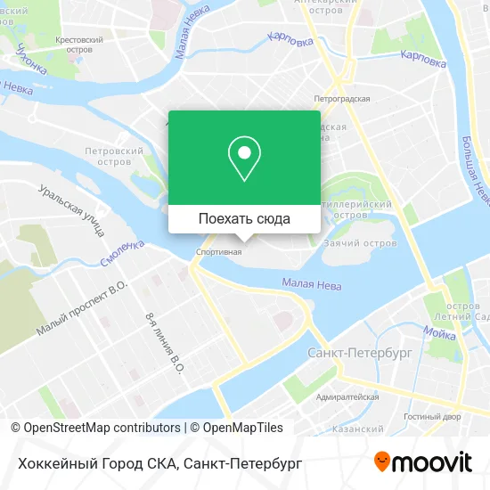 Карта Хоккейный Город СКА