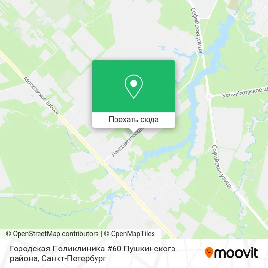 Карта Городская Поликлиника #60 Пушкинского района