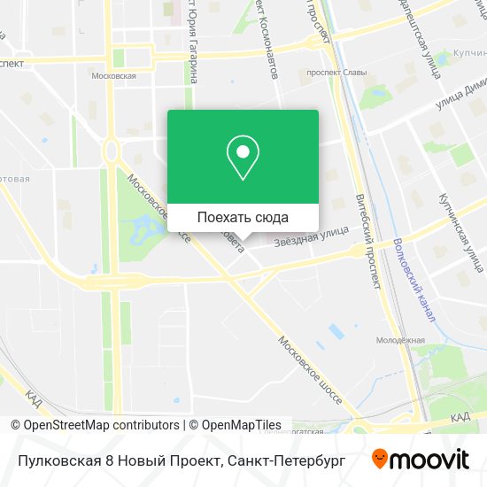 Карта Пулковская 8 Новый Проект