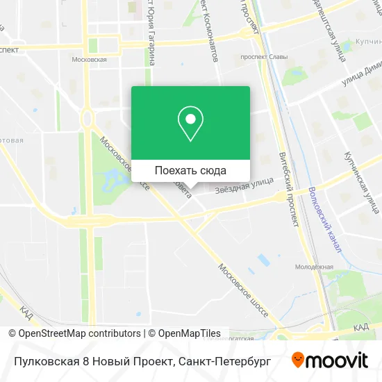 Карта Пулковская 8 Новый Проект