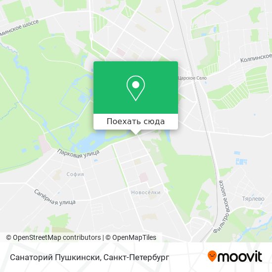 Карта Санаторий Пушкински