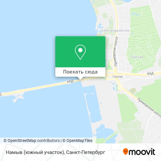 Карта Намыв (южный участок)