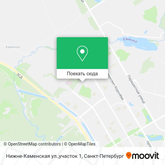 Карта Нижне-Каменская ул.,участок 1