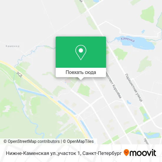 Карта Нижне-Каменская ул.,участок 1