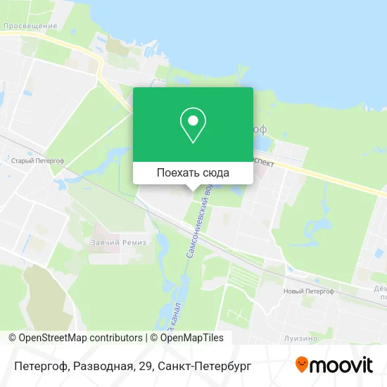 Карта Петергоф, Разводная, 29