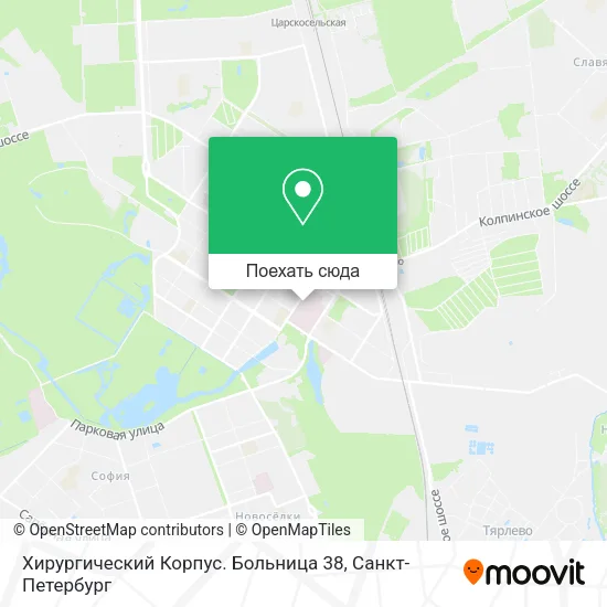 Карта Хирургический Корпус. Больница 38
