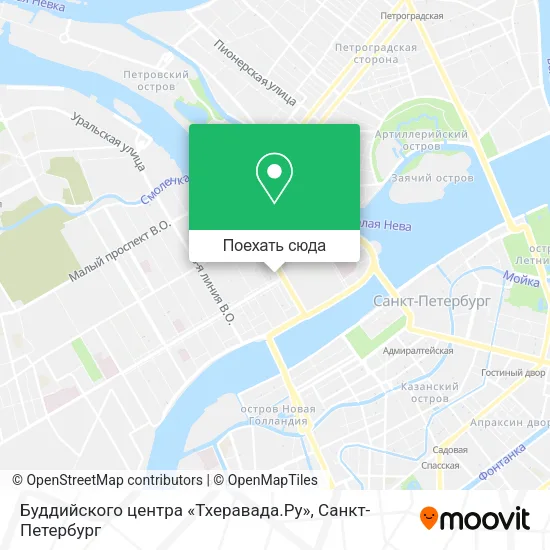 Карта Буддийского центра «Тхеравада.Ру»