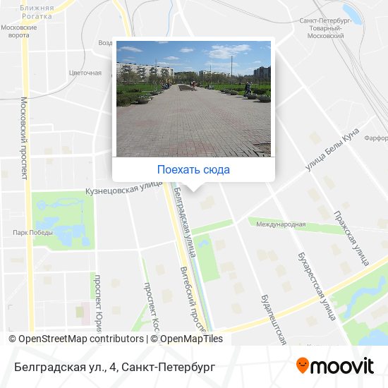 Карта Белградская ул., 4