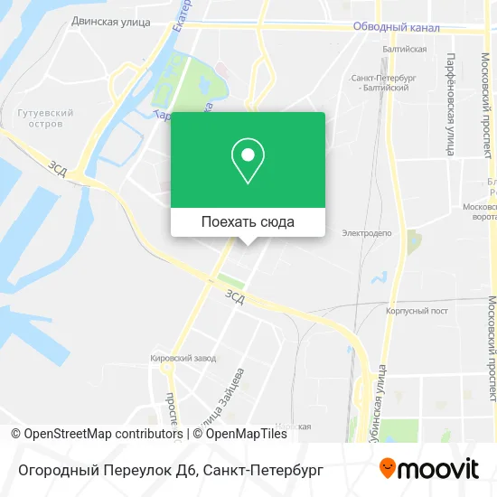 Карта Огородный Переулок Д6