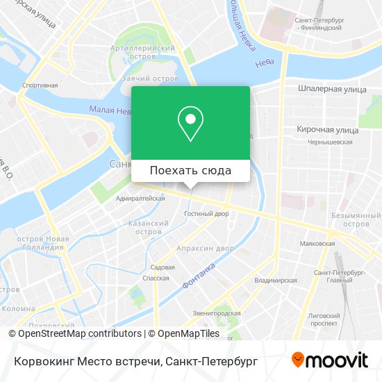 Карта Корвокинг Место встречи