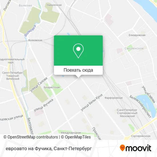 Карта евроавто на Фучика