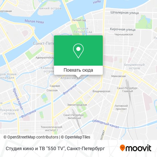 Карта Студия кино и ТВ "550 TV"