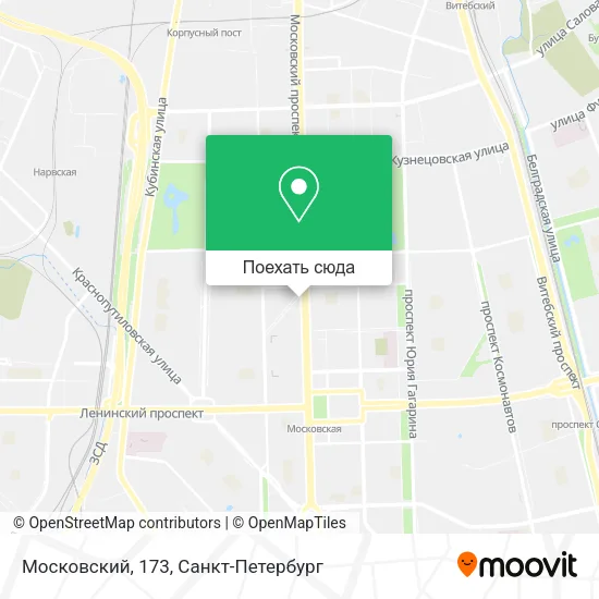 Карта Московский, 173