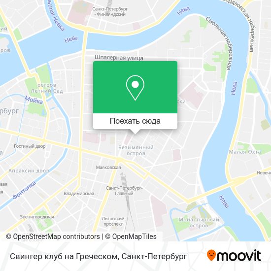Карта Свингер клуб на Греческом
