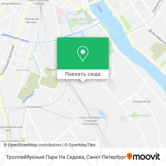Карта Троллейбусный Парк На Седова