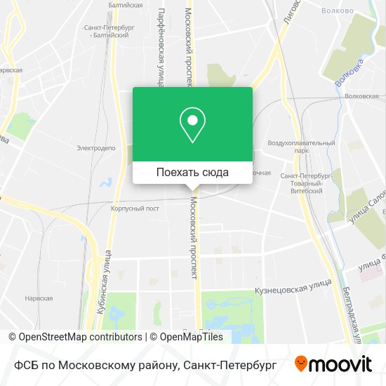 Карта ФСБ по Московскому району